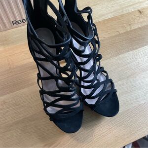 Marco Republic Elegant Black Strappy Heels